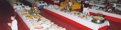 Speisesaal im Athletendorf